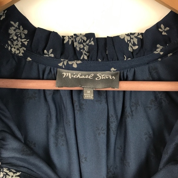 Michael Stars Navy‎ Floral Shift Dress Size Medium - Picture 8 of 10